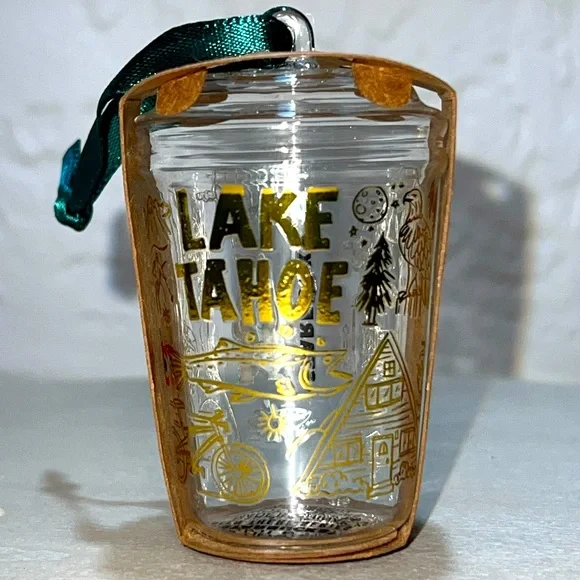❣️🆕Starbucks Glass Ornament Lake Tahoe🚤💦 - Picture 2 of 5